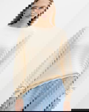 Silvian Heach pulover BENITEZ culoarea bej, GPA25553MA