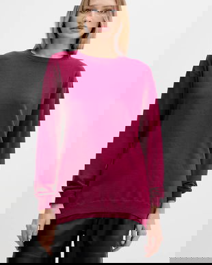 Silvian Heach pulover BENITEZ culoarea bordo, GPA25553MA