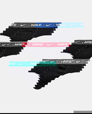 Nike slip 3-pack bărbați, culoarea negru, 0000KE1006