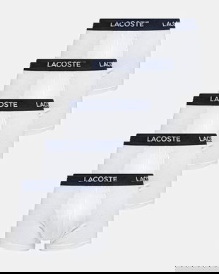 Lacoste boxeri 5-pack bărbați, culoarea alb, 5H1292