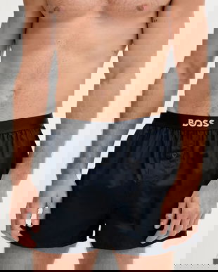 BOSS boxeri de bumbac 2-pack culoarea bleumarin, 50535781