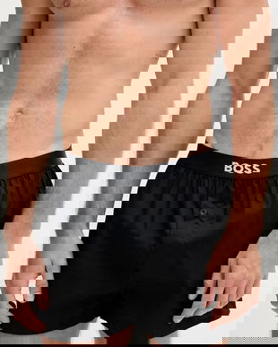 BOSS boxeri de bumbac 2-pack culoarea bleumarin, 50535781