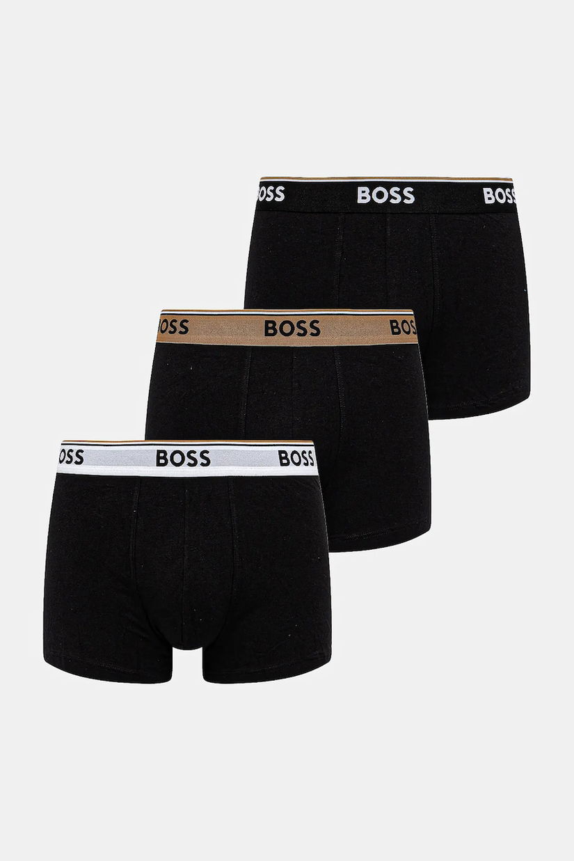 BOSS boxeri 3-pack culoarea negru, 50531684