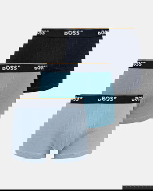 BOSS boxeri 3-pack culoarea bleumarin, 50531684