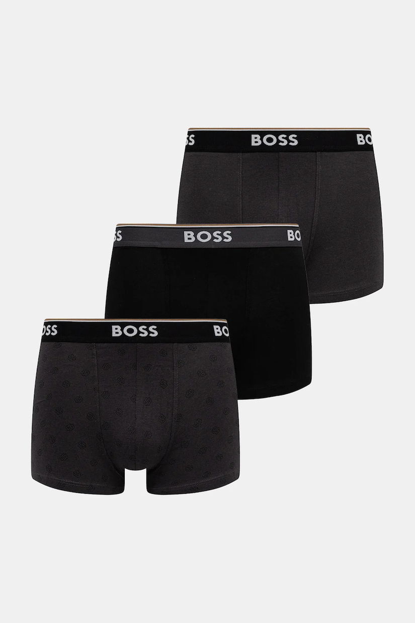 BOSS boxeri 3-pack culoarea negru, 50531701