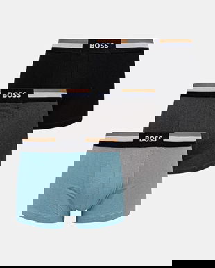 BOSS boxeri 3-pack culoarea negru, 50516542