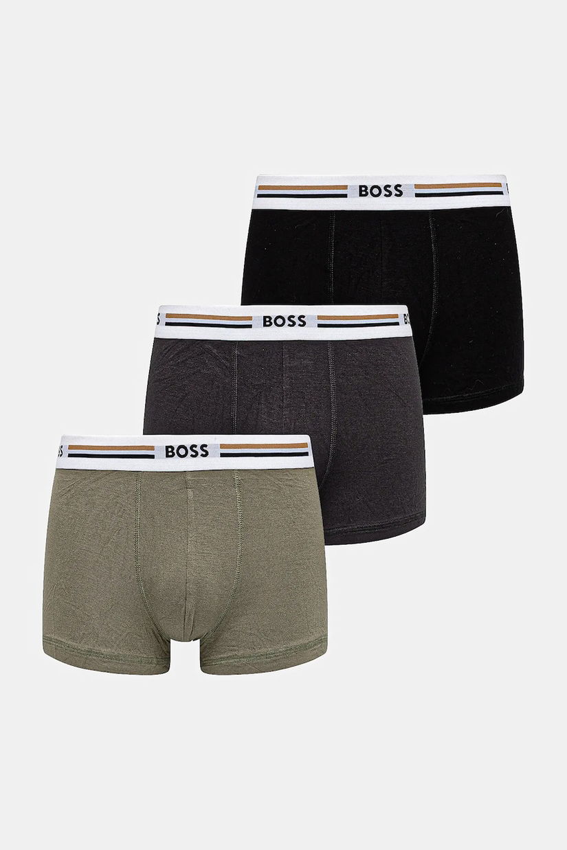 BOSS boxeri 3-pack culoarea negru, 50492200