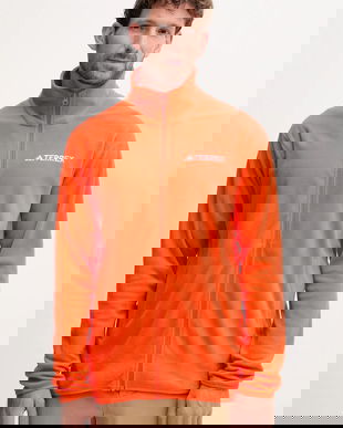 adidas TERREX hanorac în aer liber Multi Essenstials culoarea portocaliu, uni, JM3117