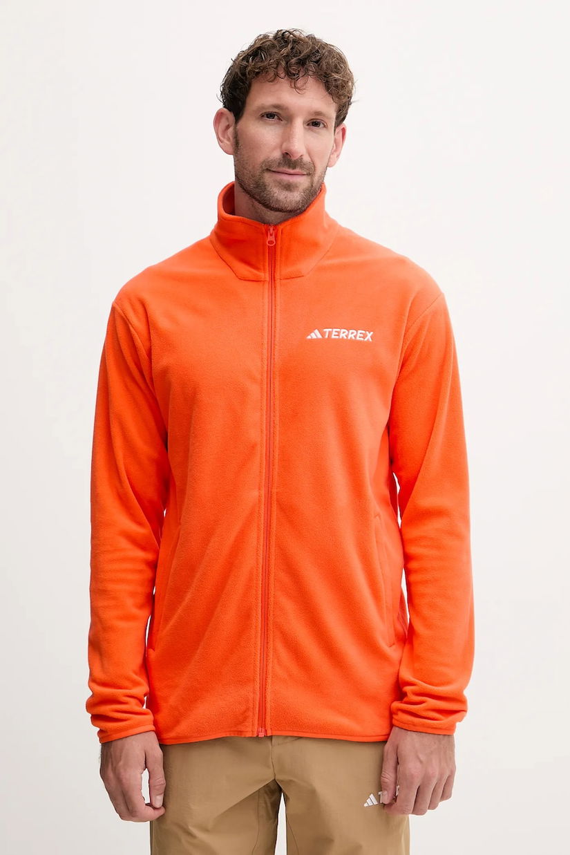 adidas TERREX hanorac în aer liber Multi Essenstials culoarea portocaliu, uni, JM3117