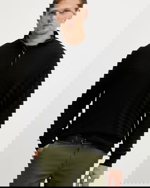 Paul&Shark pulover de lână culoarea negru, light, 15311164