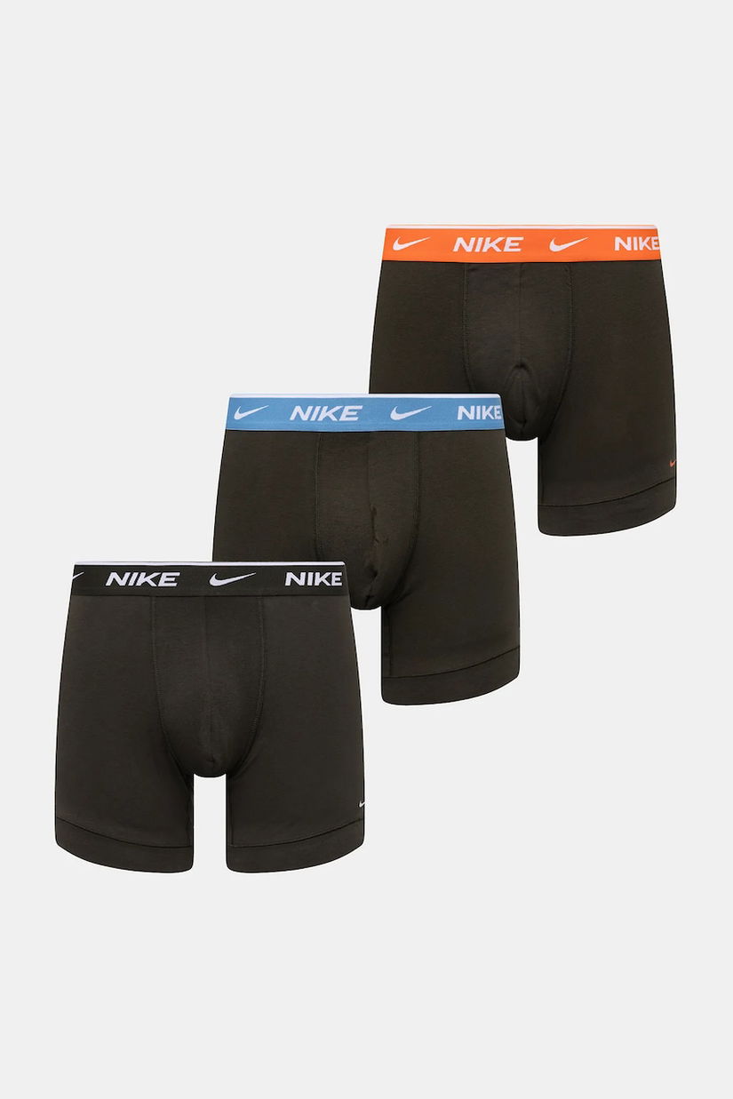 Nike boxeri 3-pack bărbați, culoarea verde, 0000KE1007