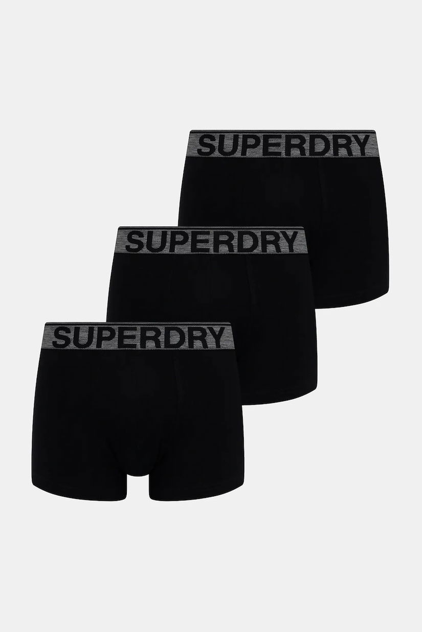 Superdry boxeri 3-pack bărbați, culoarea negru, M3110450B-C4Y