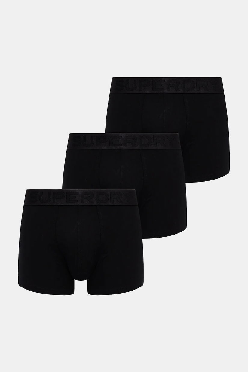Superdry boxeri 3-pack bărbați, culoarea negru, M3110452C-02A