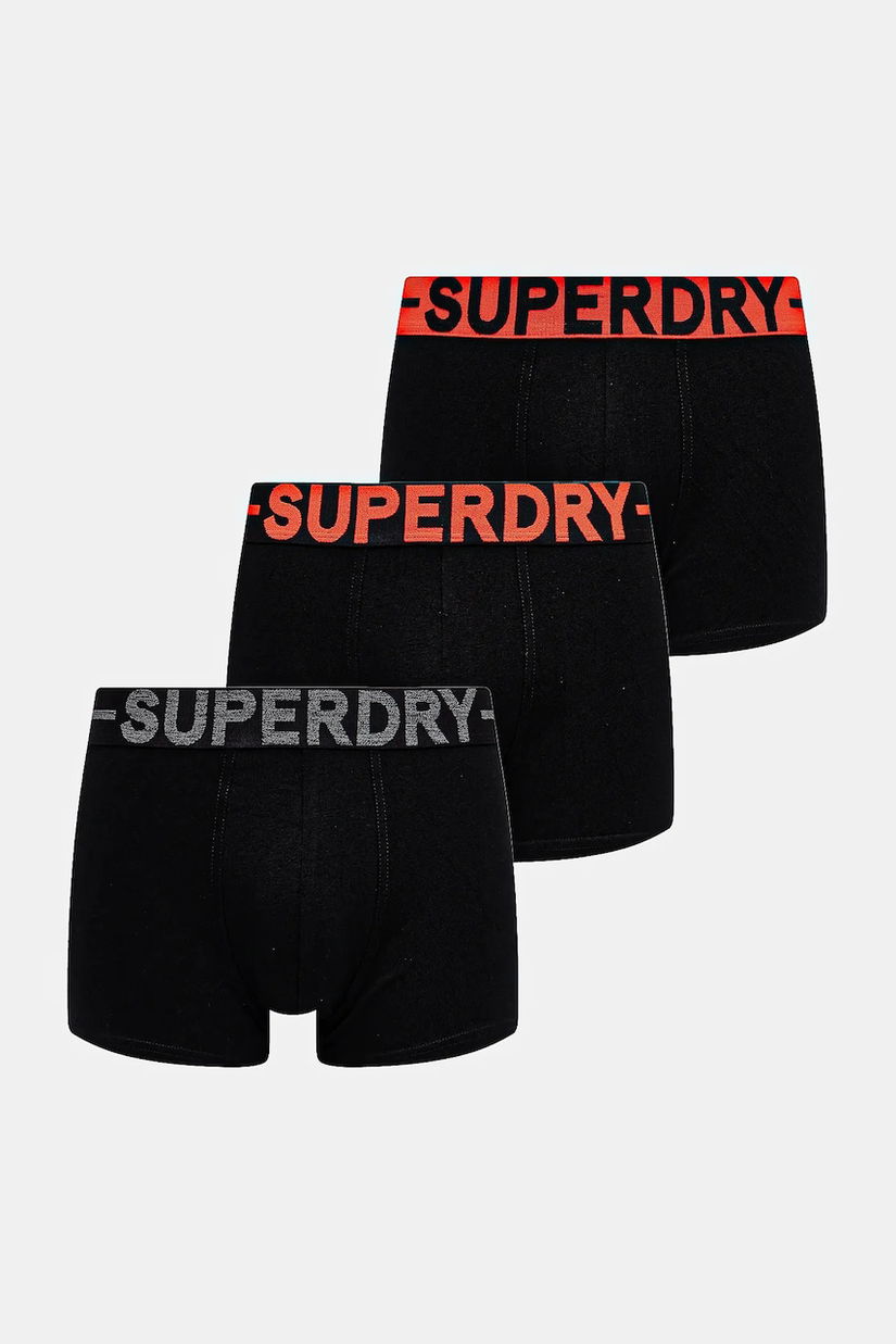 Superdry boxeri 3-pack bărbați, culoarea negru, M3110450B-13A
