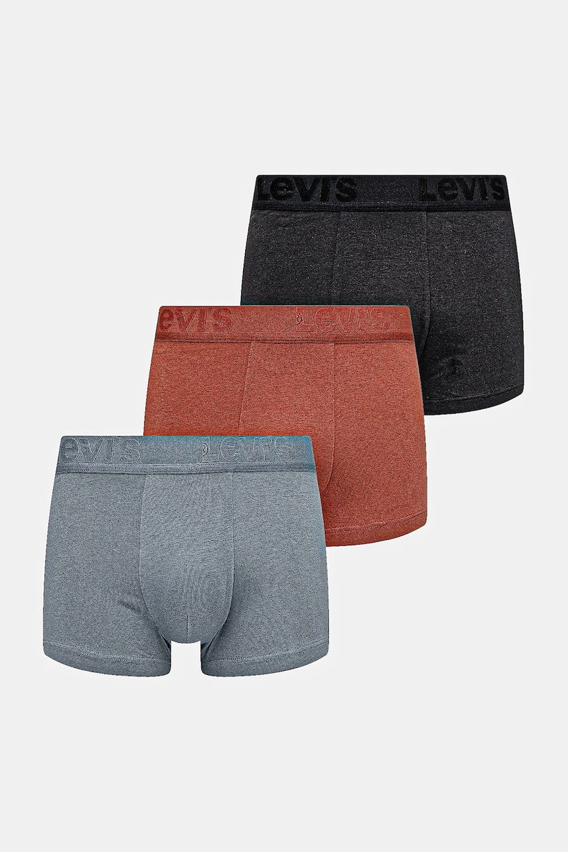 Levi's boxeri 3-pack bărbați, culoarea negru, 37149-1129