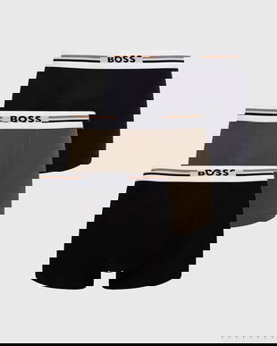 BOSS boxeri 3-pack barbati, culoarea negru, 50492200