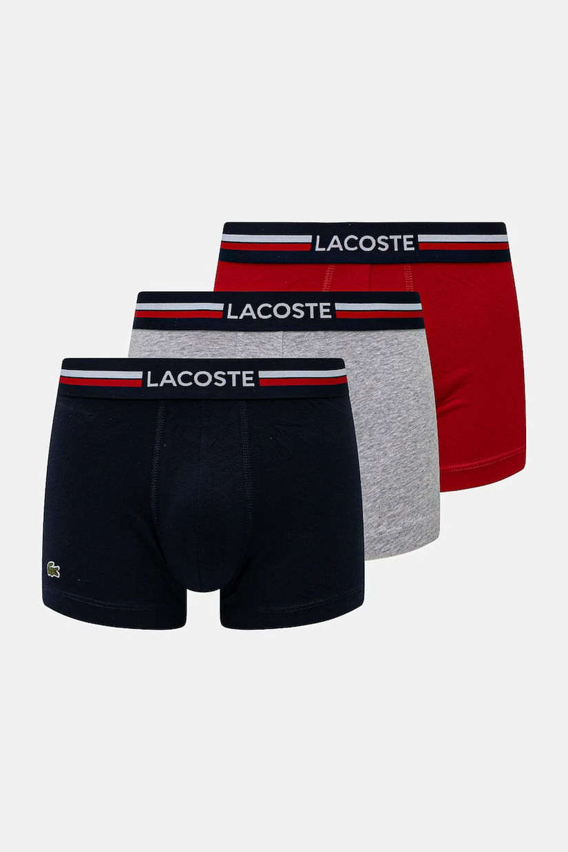Lacoste boxeri 3-pack barbati, culoarea albastru marin