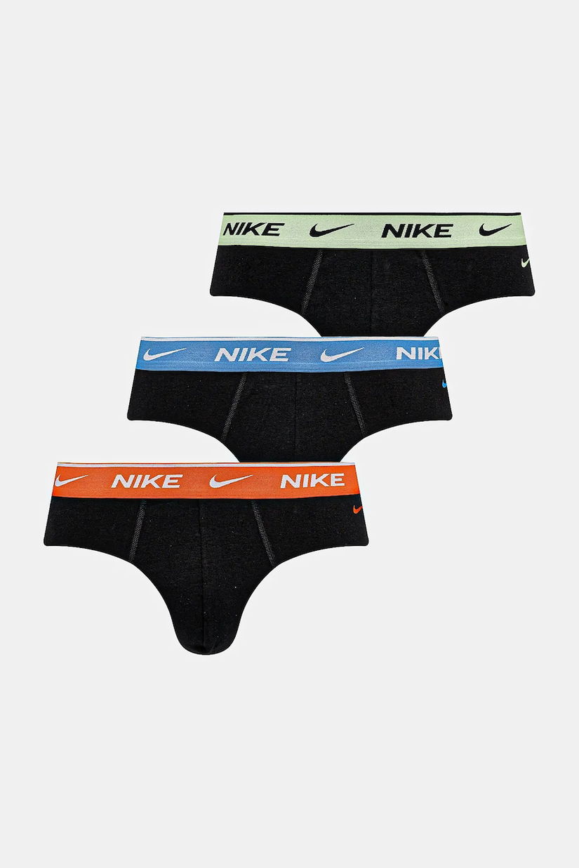 Nike slip 3-pack bărbați, culoarea negru, 0000KE1006