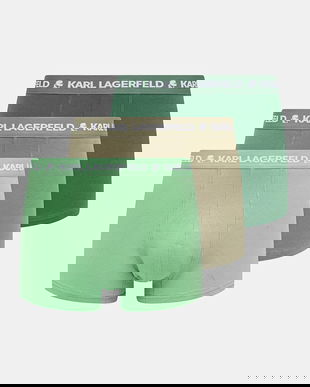 Karl Lagerfeld boxeri 3-pack culoarea verde, A1M47017