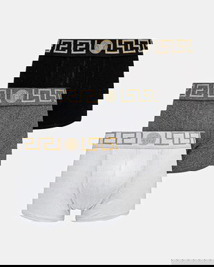 Versace boxeri 3-pack barbati, culoarea gri, AU10326 1A10011