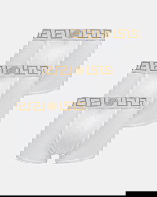 Versace boxeri 3-pack barbati, culoarea alb, AU10326 1A10011