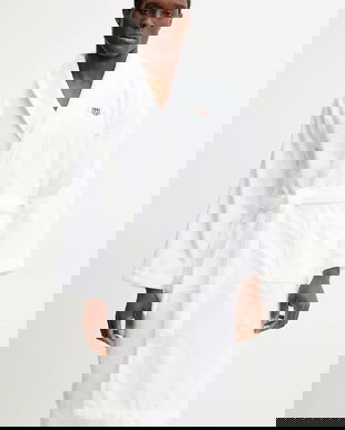 Gant halat de baie din bumbac culoarea alb, 856006703