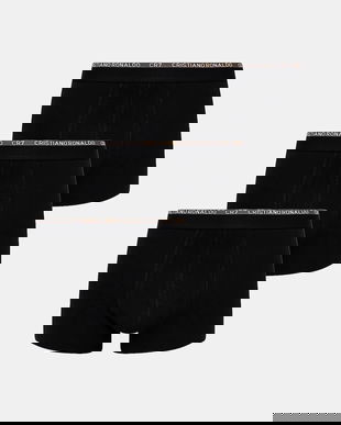 CR7 Cristiano Ronaldo boxeri 3-pack bărbați, culoarea negru, 8100-4900-2763