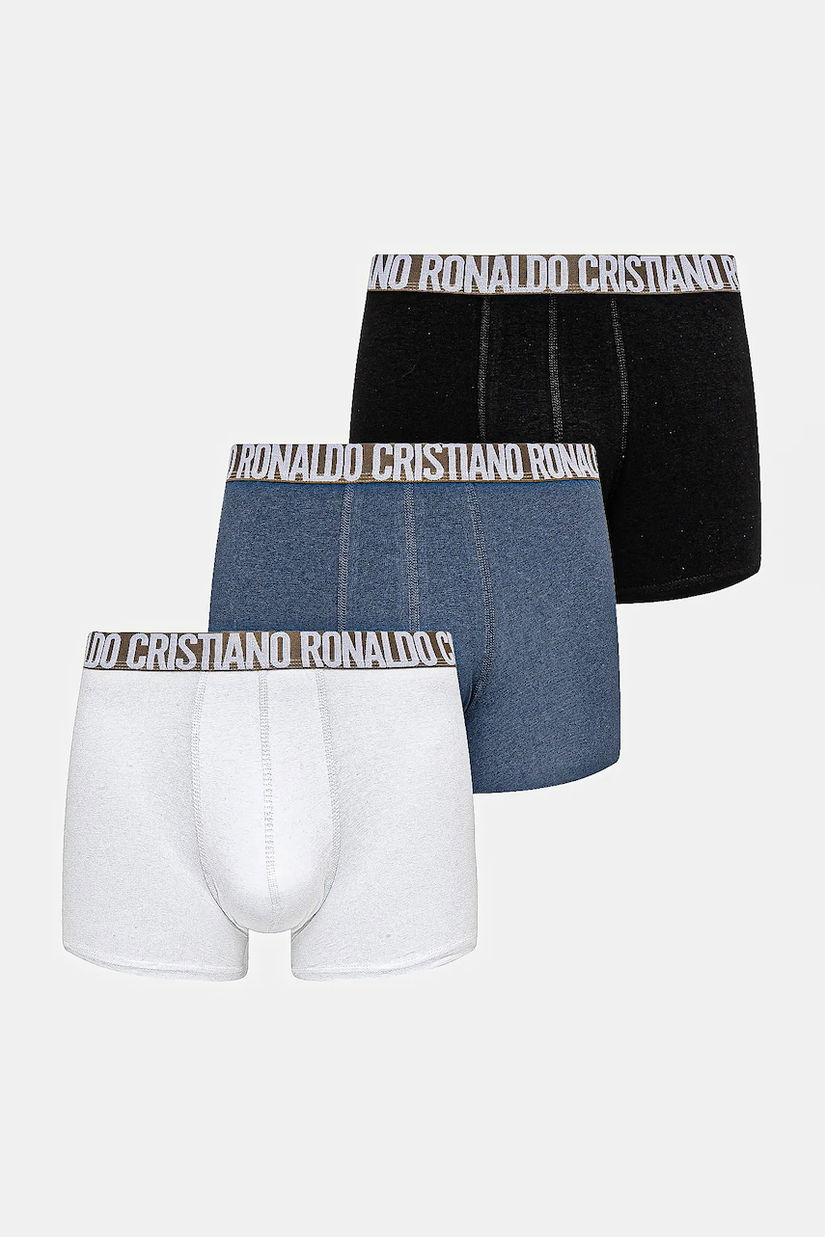CR7 Cristiano Ronaldo boxeri de bumbac 3-pack culoarea verde, 8100-4900-2764