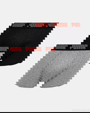 Puma boxeri 2-pack barbati, culoarea gri, 938320
