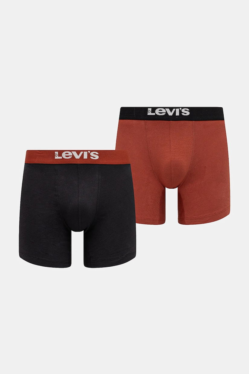 Levi's boxeri 2-pack culoarea portocaliu, 37149-1090