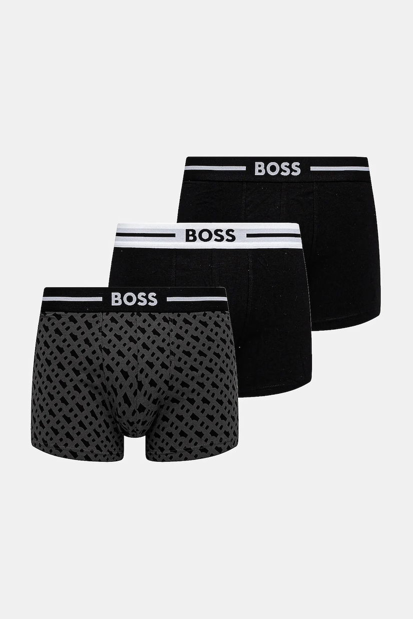 BOSS boxeri 3-pack barbati, culoarea negru, 50531694