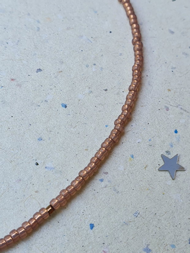 Choker nud cu perlă de cultură și cristale Swarovski