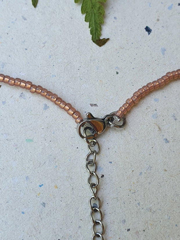 Choker nud cu perlă de cultură și cristale Swarovski