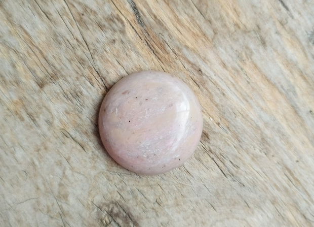 Cabochon rodonit, roz prafuit, 30 mm