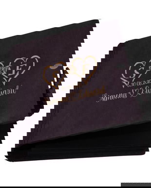 Guestbook de nunta, inimi, Album foto din lemn personalizat, Mov, A5, Piksel, pix si lipici stick inclus