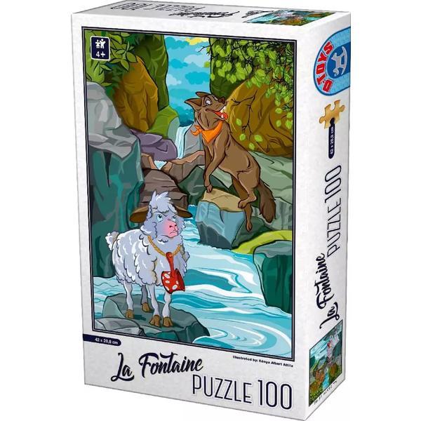 Puzzle 100: La Fontaine. Lupul si mielul