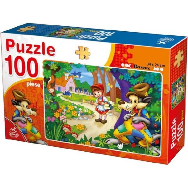 Puzzle 100. Basme: Scufita Rosie