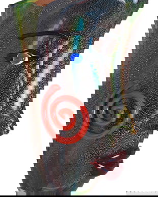 Vaza fata umana din sticla Murano