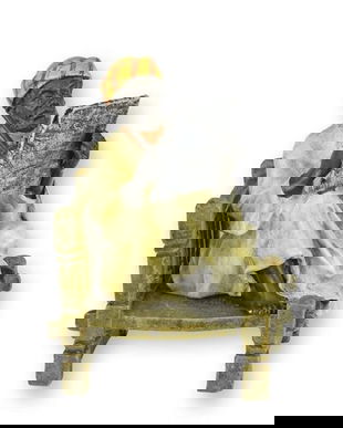 Poet arab-statueta din bronz pictat