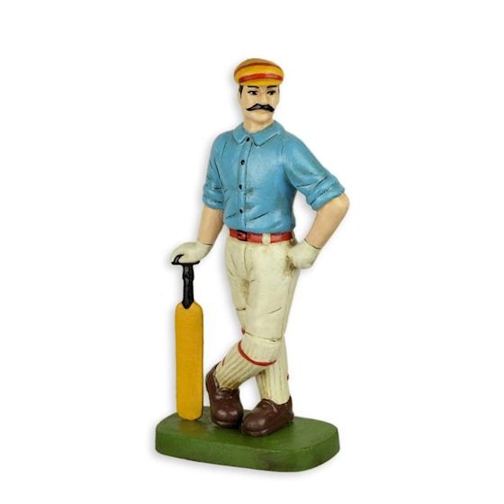 Jucator de crichet-statueta din fonta
