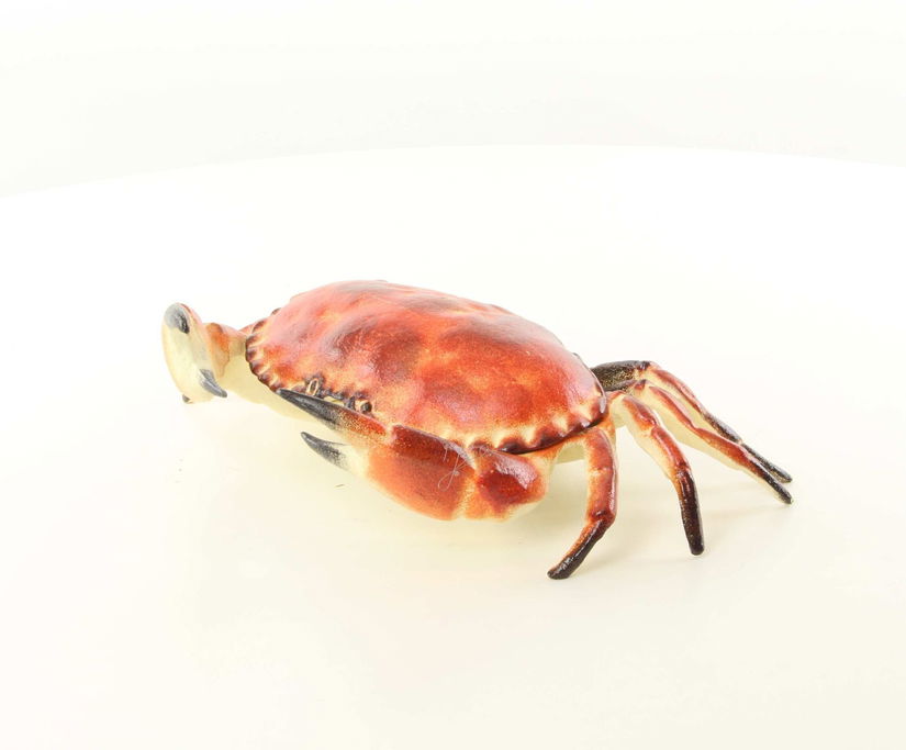 Caseta crab din fonta rosie