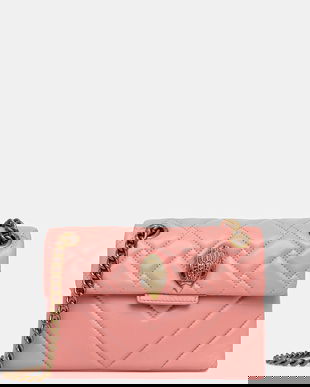 Kurt Geiger London geantă de piele KENSINGTON culoarea portocaliu, 4372857109