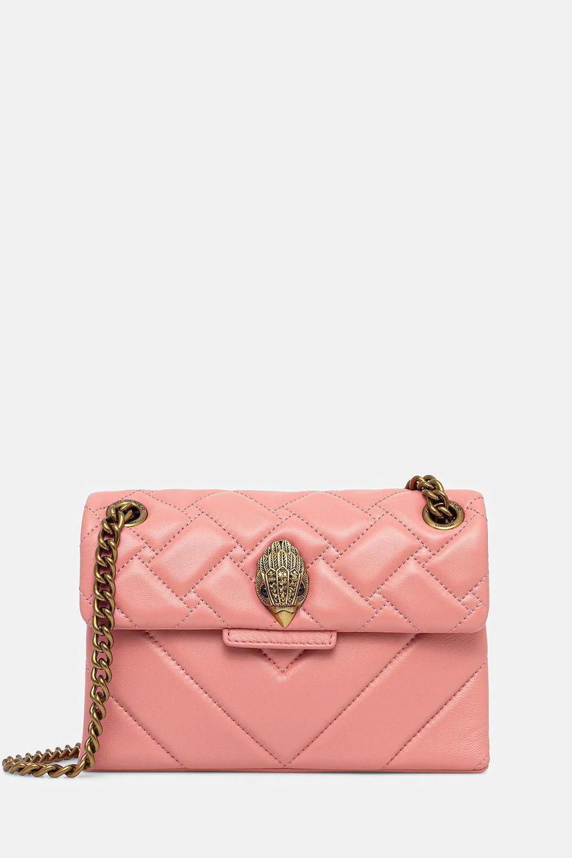 Kurt Geiger London geantă de piele KENSINGTON culoarea portocaliu, 4372857109