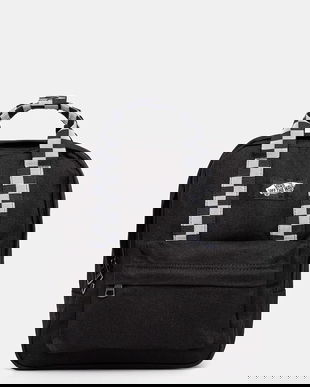 Vans rucsac culoarea negru, mic, cu imprimeu, VN000HDFY281