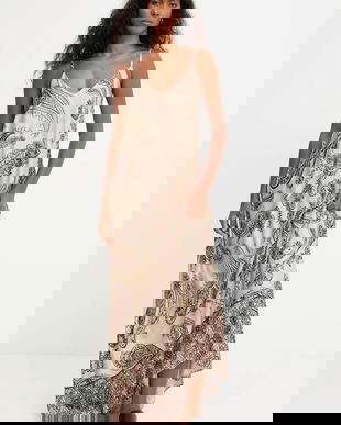 Answear.LAB rochie culoarea maro, maxi, drept