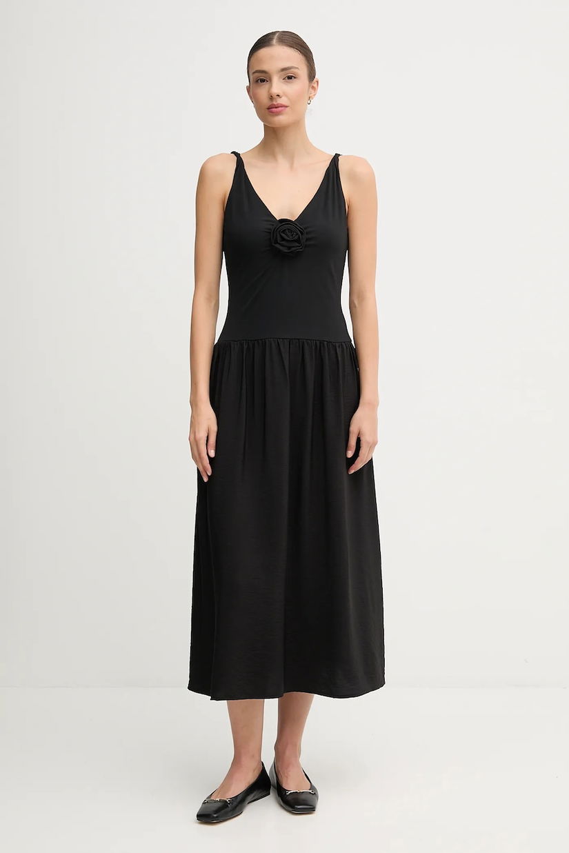 Pedro del Hierro rochie culoarea negru, midi, evazati, 3812197