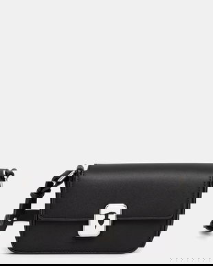 Trussardi geantă de piele culoarea negru, Z601E005978N