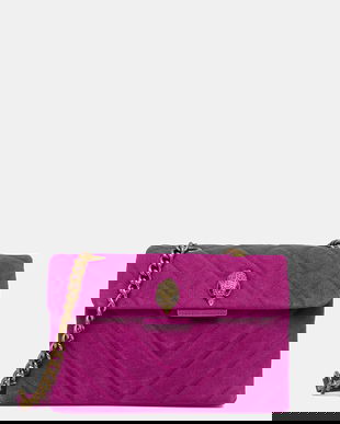 Kurt Geiger London geantă de piele KENSINGTON culoarea roz, 3586252219