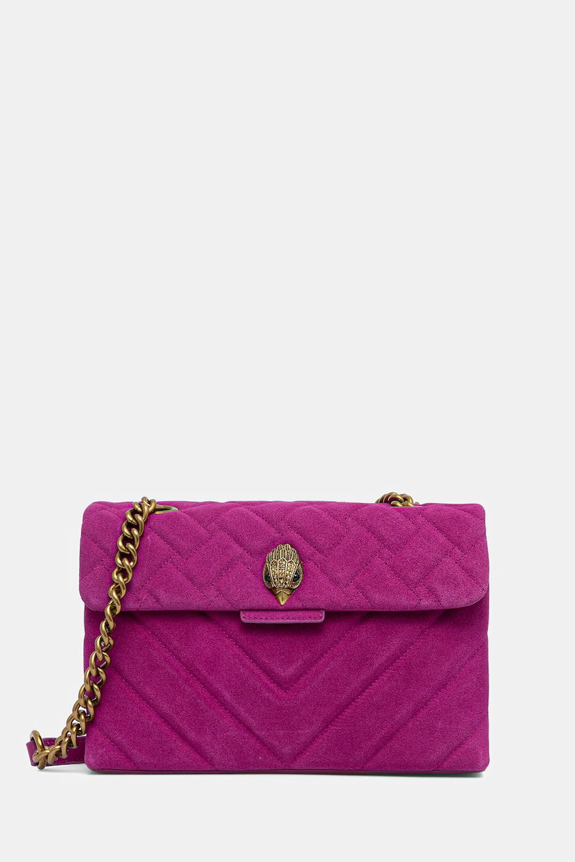 Kurt Geiger London geantă de piele KENSINGTON culoarea roz, 3586252219