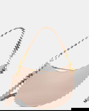 Coccinelle geantă de piele COCCINELLESUNUP culoarea bej, E1.QKF.13.03.01